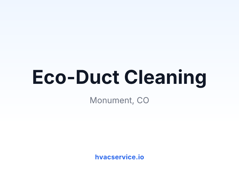 Eco-Duct Cleaning