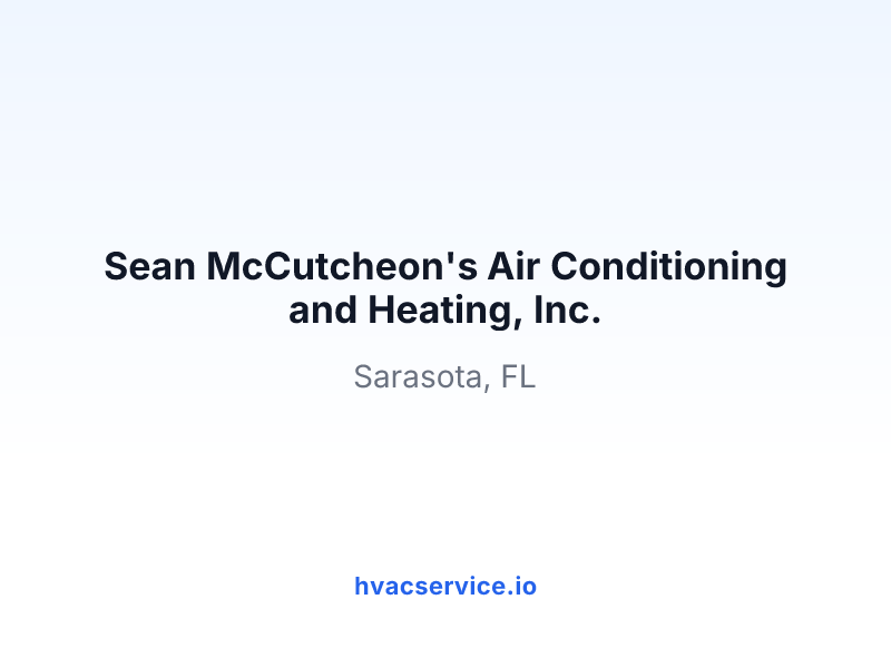 Sean McCutcheon's Air Conditioning and Heating, Inc.