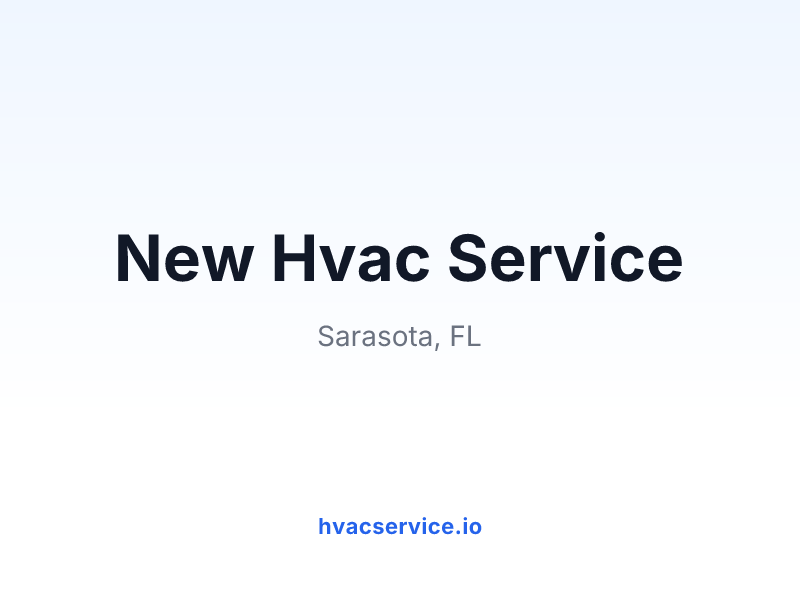 New Hvac Service