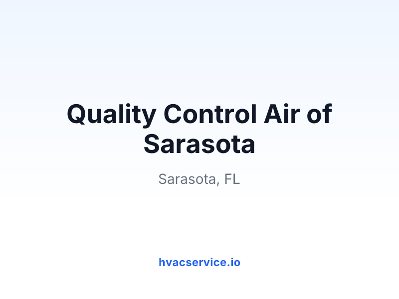 Quality Control Air of Sarasota