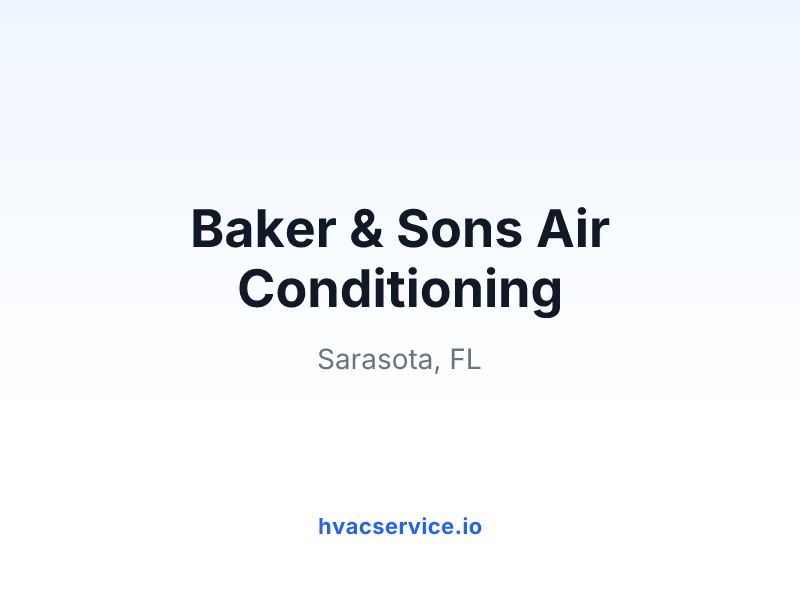Baker & Sons Air Conditioning