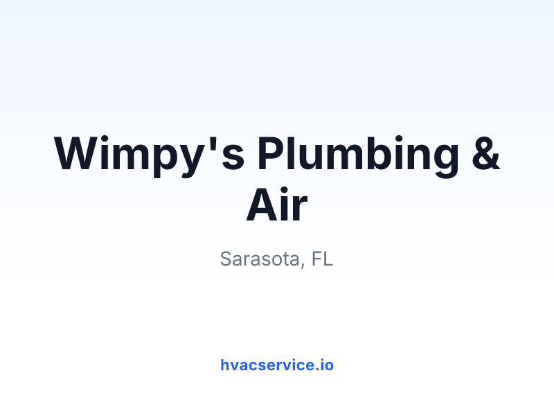 Wimpy's Plumbing & Air