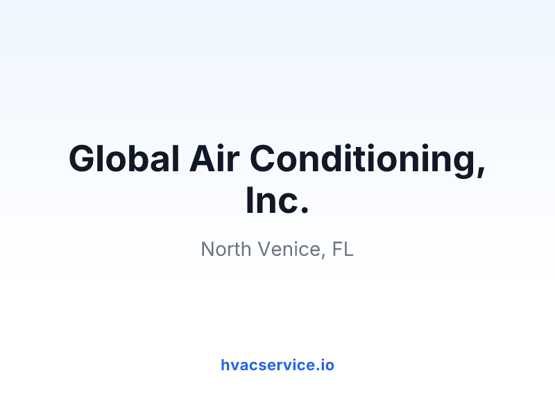 Global Air Conditioning, Inc.