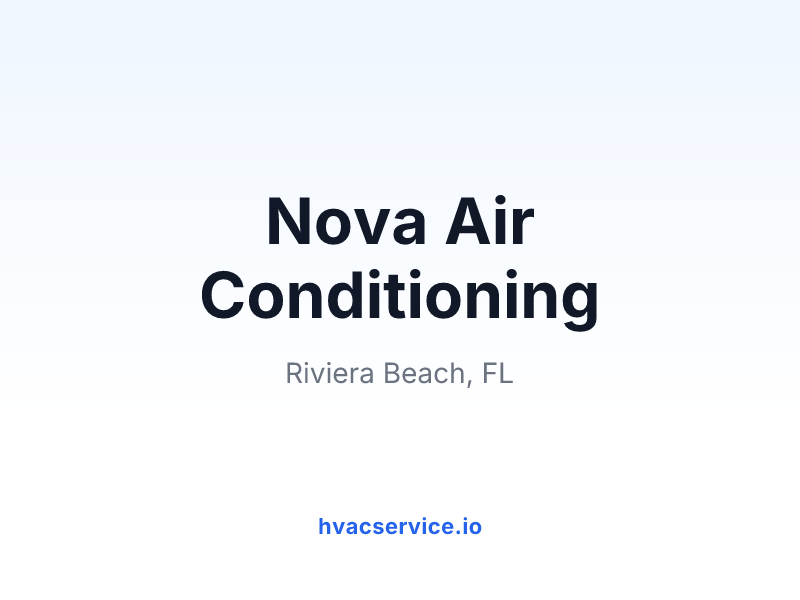 Nova Air Conditioning