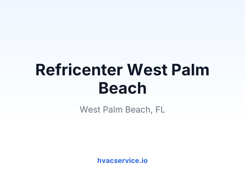 Refricenter West Palm Beach