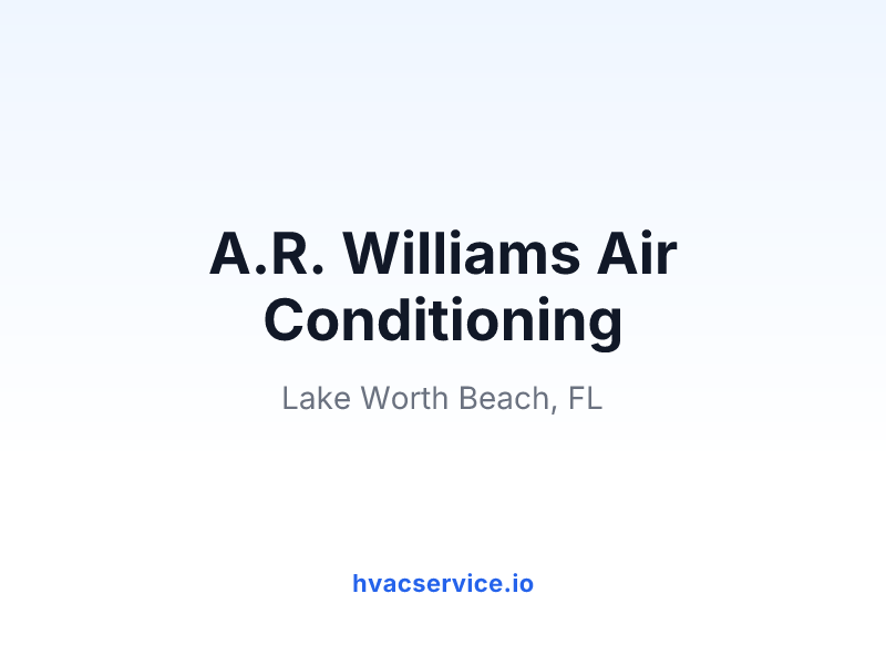 A.R. Williams Air Conditioning