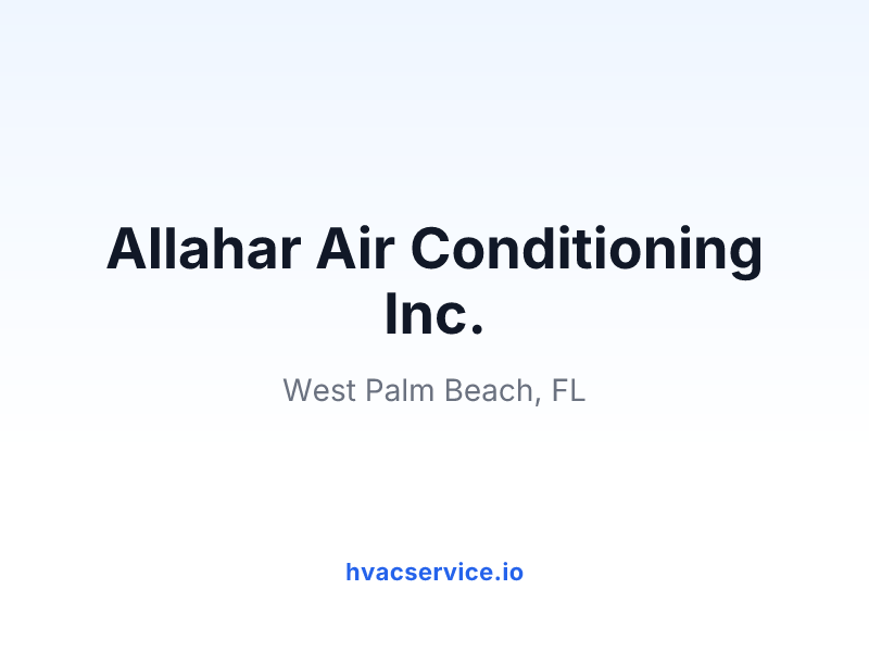 Allahar Air Conditioning Inc.