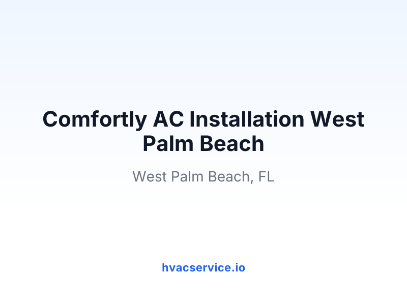 Comfortly Air Conditioning