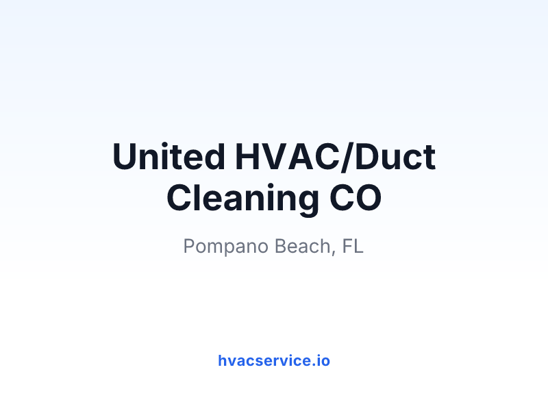 United HVAC/Duct Cleaning CO