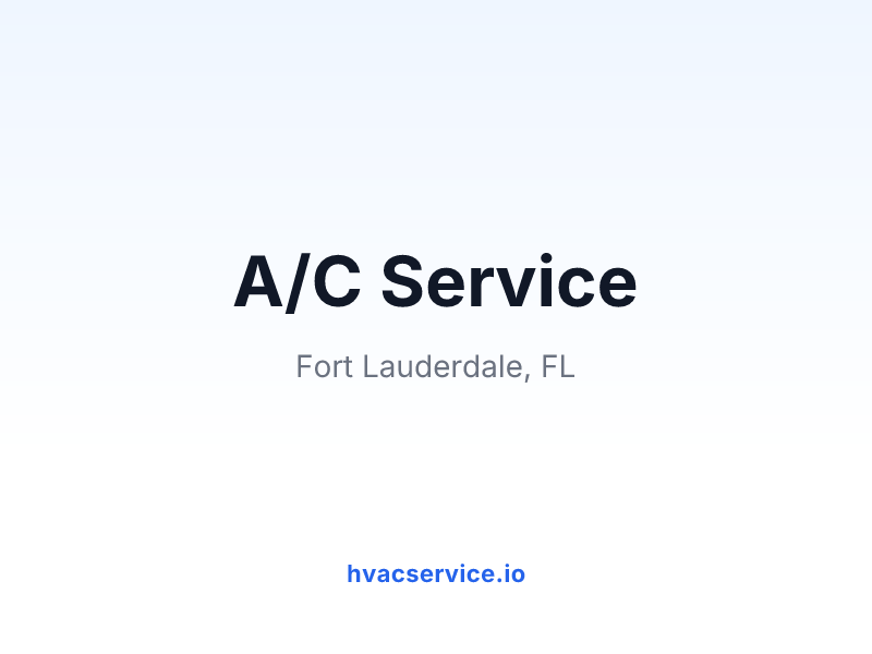 A/C Service