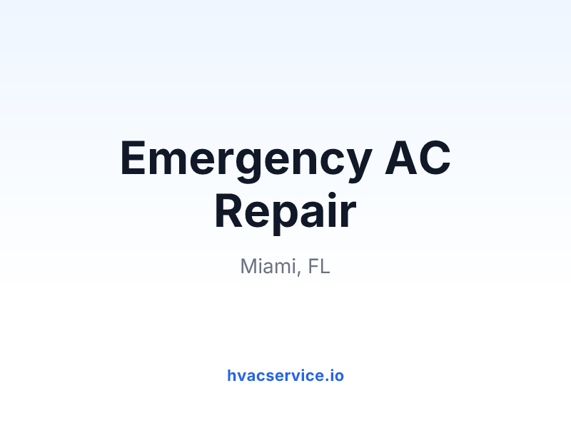 Emergency AC Repair