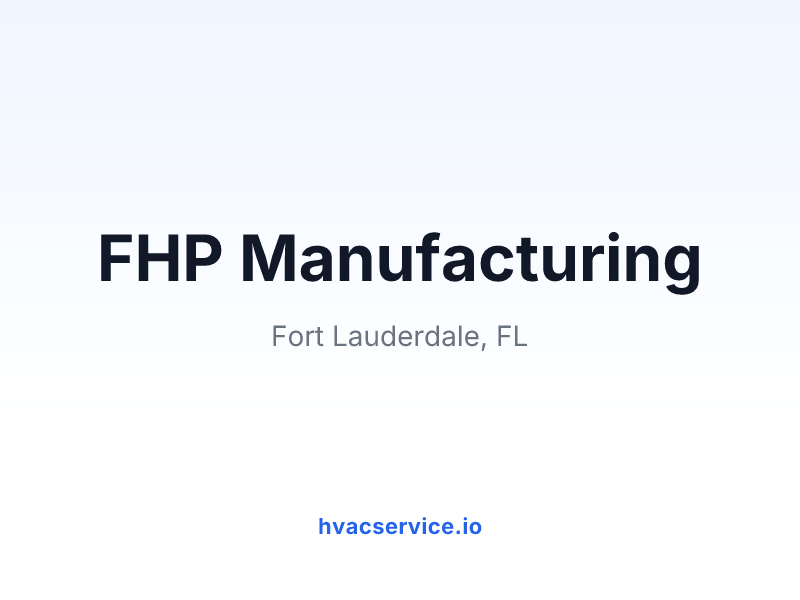 FHP Manufacturing