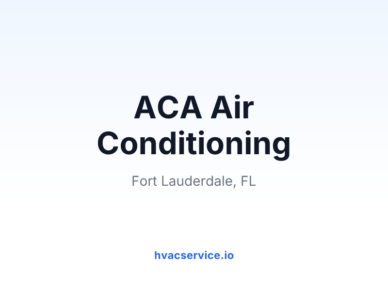 ACA Air Conditioning