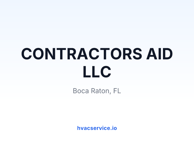 CONTRACTORS AID LLC
