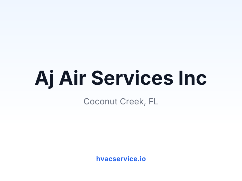 Aj Air Services Inc