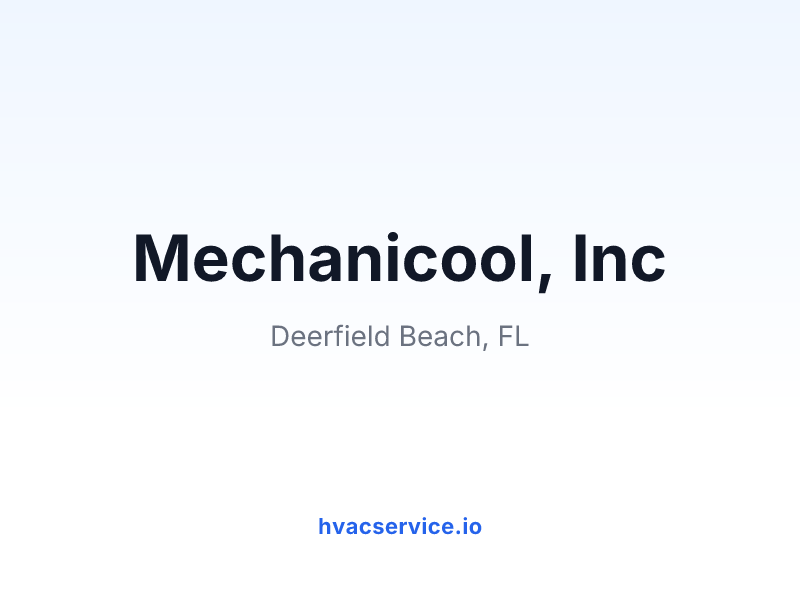 Mechanicool, Inc