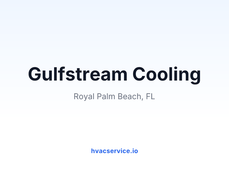 Gulfstream Cooling