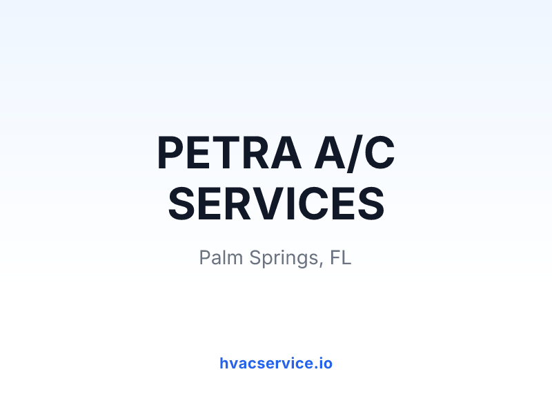 PETRA A/C SERVICES