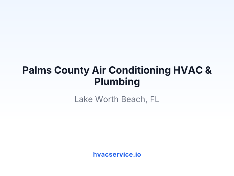 Palms County Air Conditioning