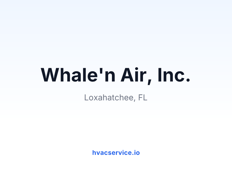 Whale'n Air, Inc.