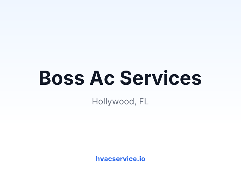 Boss Ac Services