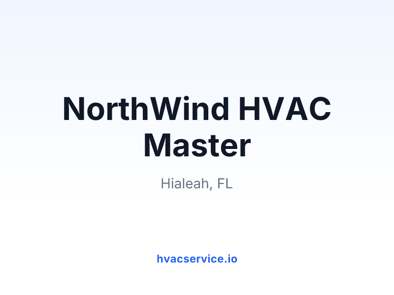NorthWind HVAC Master
