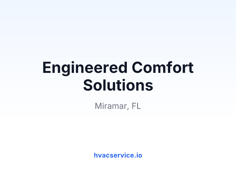Engineered Comfort Solutions