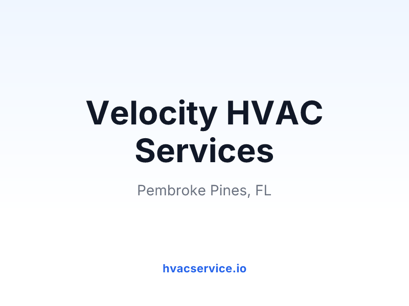 Velocity HVAC Services
