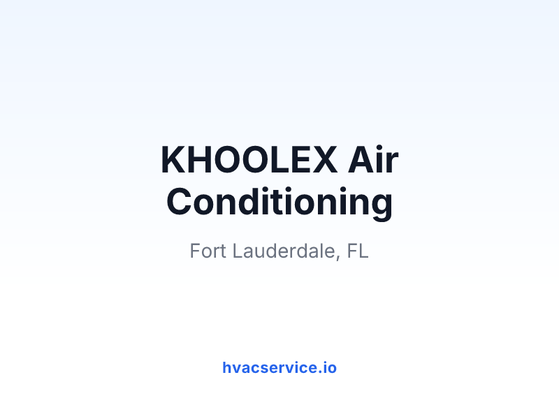 KHOOLEX Air Conditioning