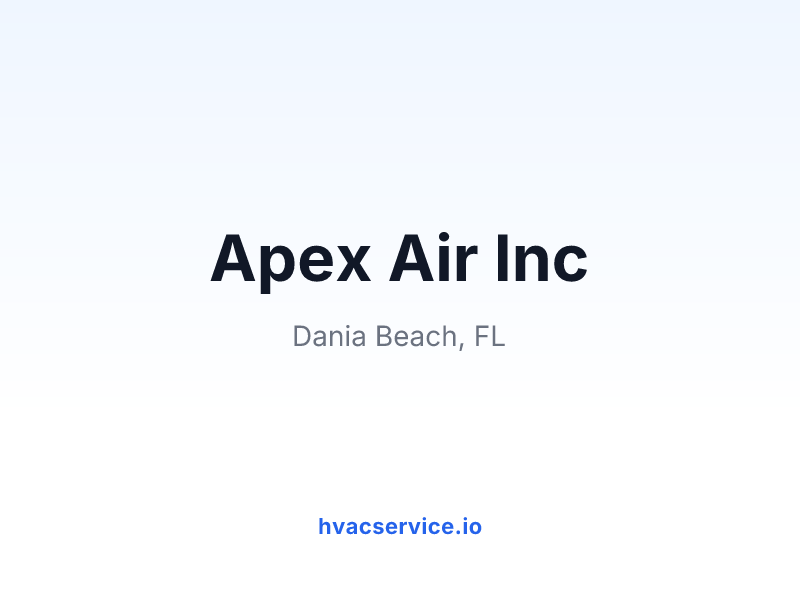 Apex Air Inc
