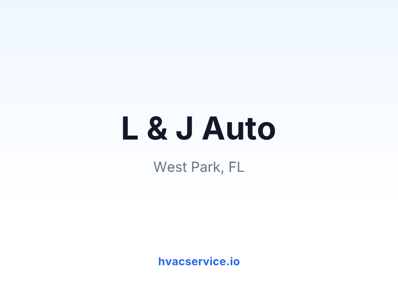 L & J Auto
