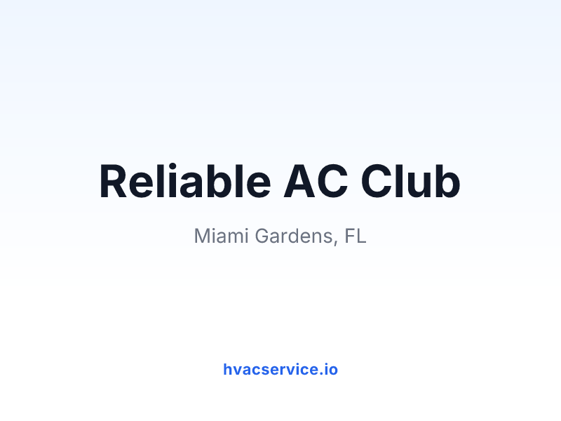 Reliable AC Club