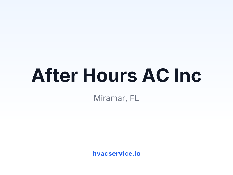 After Hours AC Inc