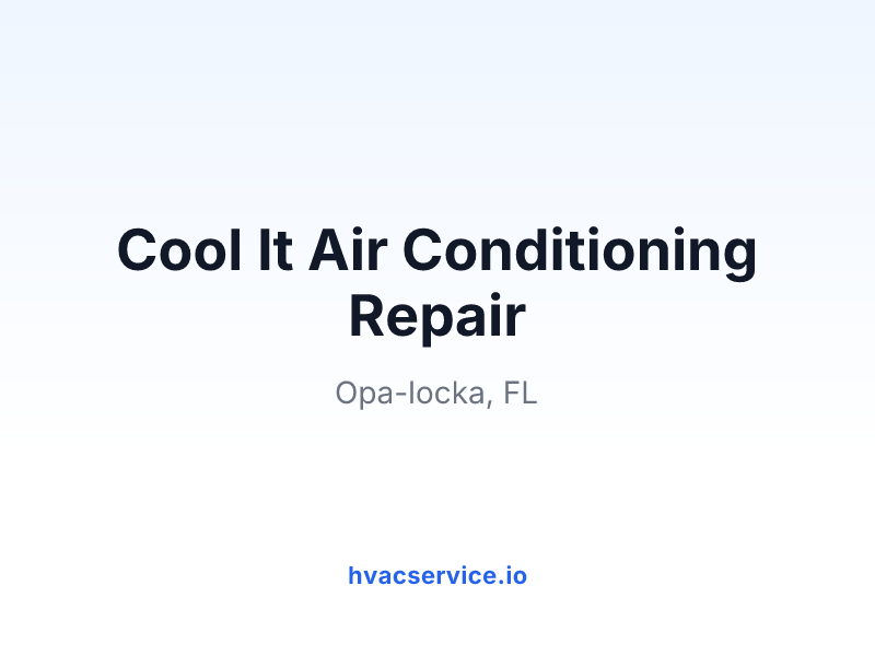 Cool It Air Conditioning Repair