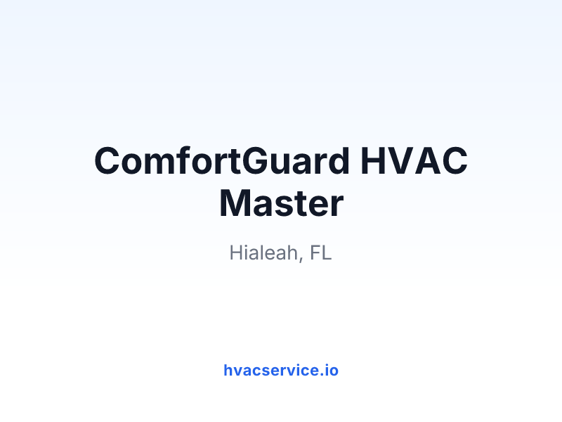 ComfortGuard HVAC Master