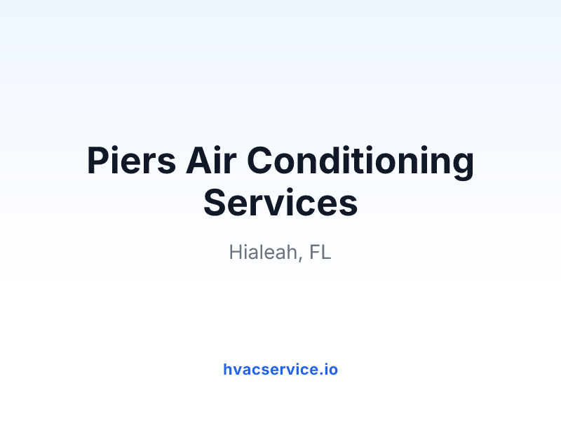 Piers Air Conditioning Services