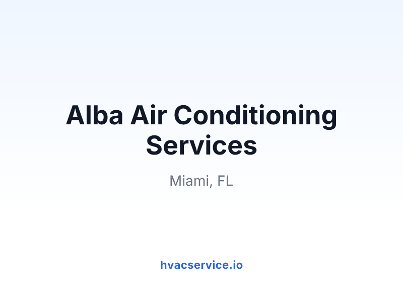 Alba Air Conditioning Services