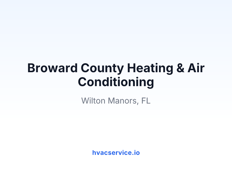 Broward County Heating & Air Conditioning