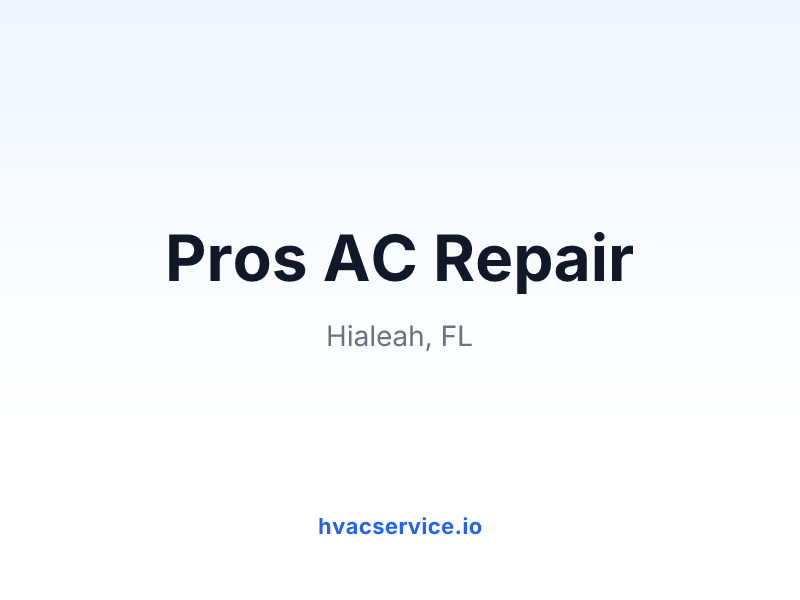 Pros AC Repair