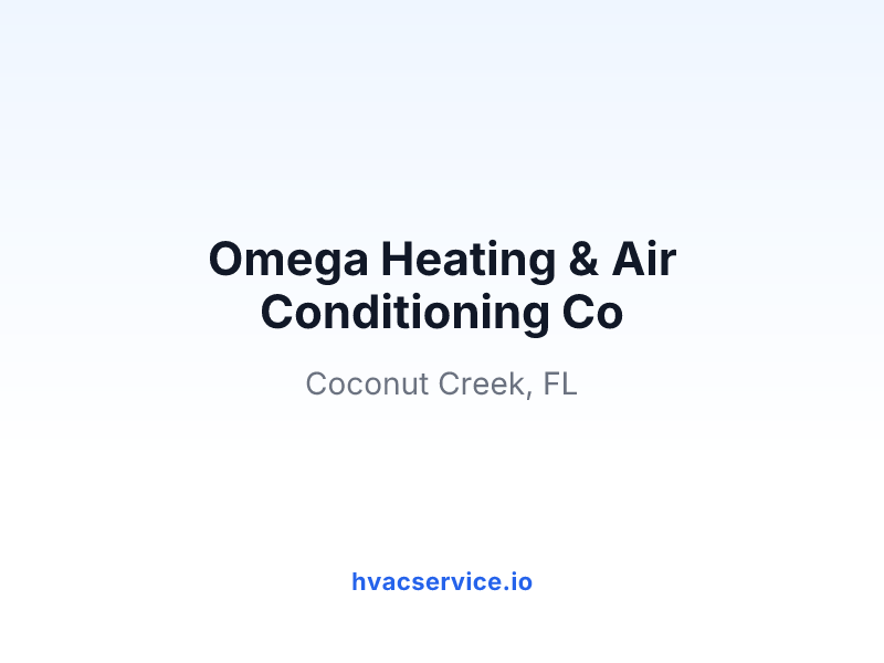 Omega Heating & Air Conditioning Co