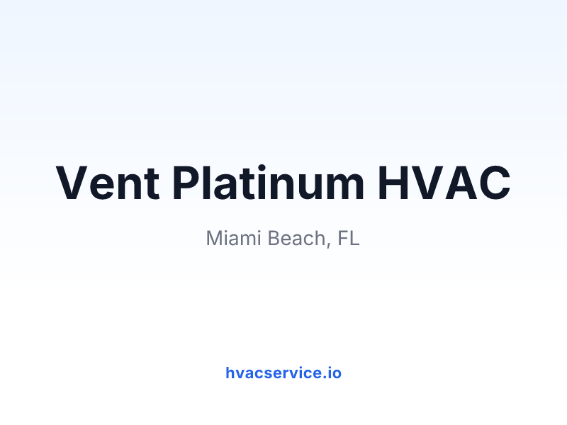 Vent Platinum HVAC