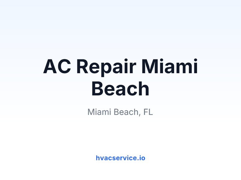 AC Repair Miami Beach