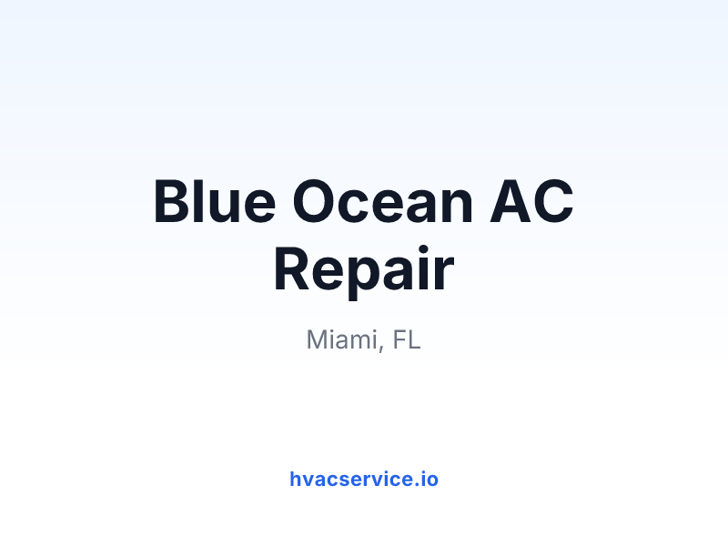 Blue Ocean AC Repair