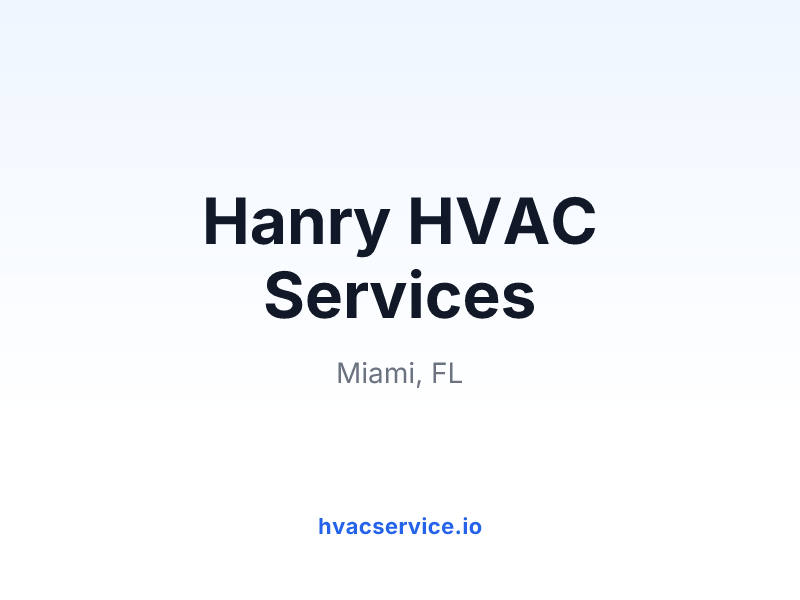 Hanry HVAC Services