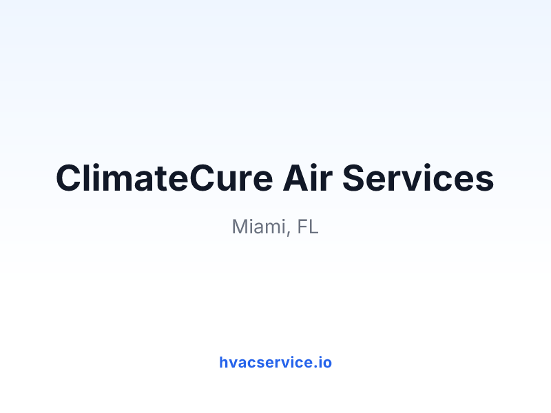 ClimateCure Air Services