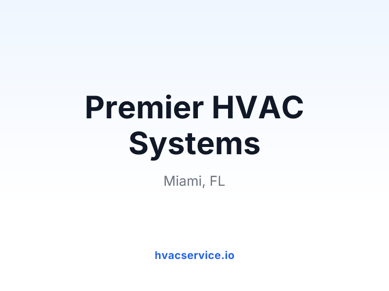 Premier HVAC Systems