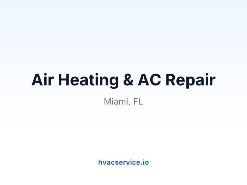 Air Heating & AC Repair