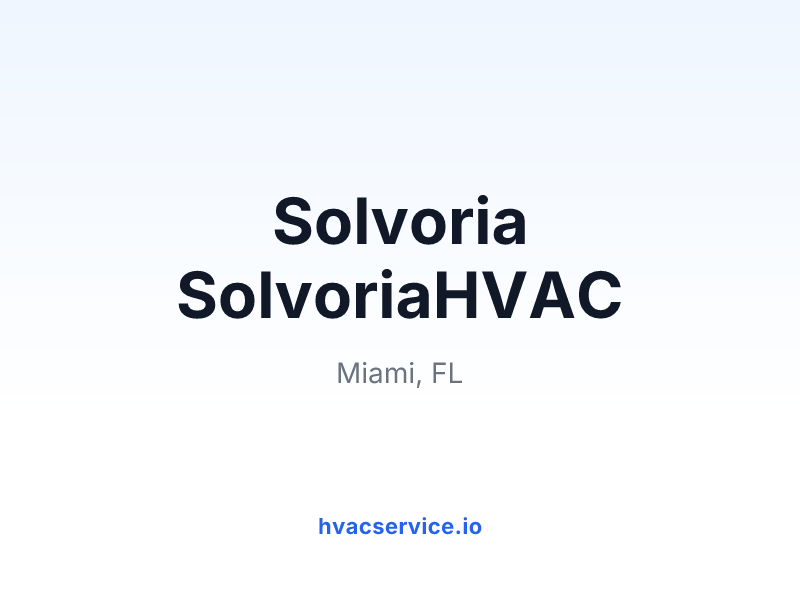 Solvoria SolvoriaHVAC