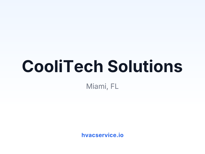 CooliTech Solutions