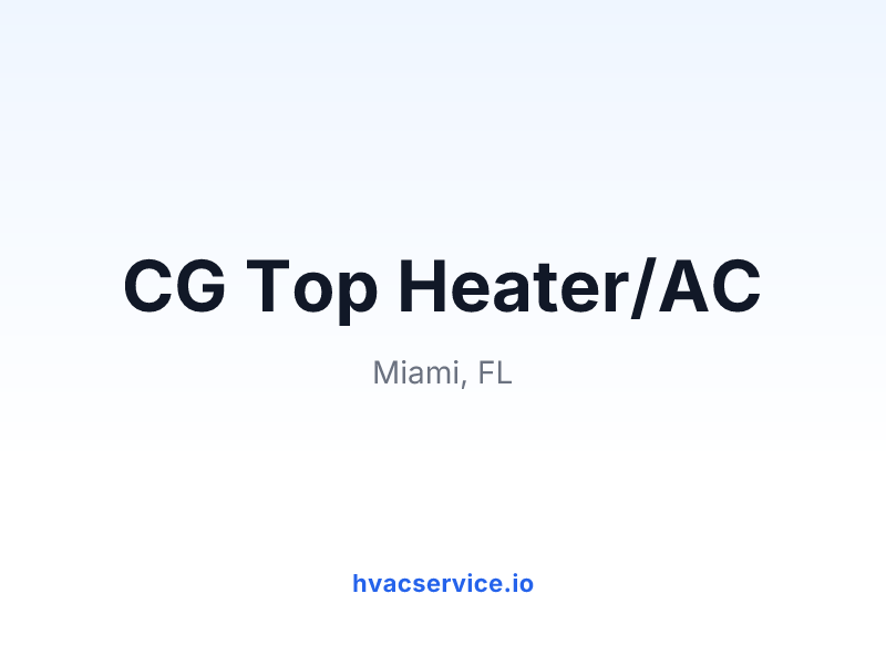 CG Top Heater/AC